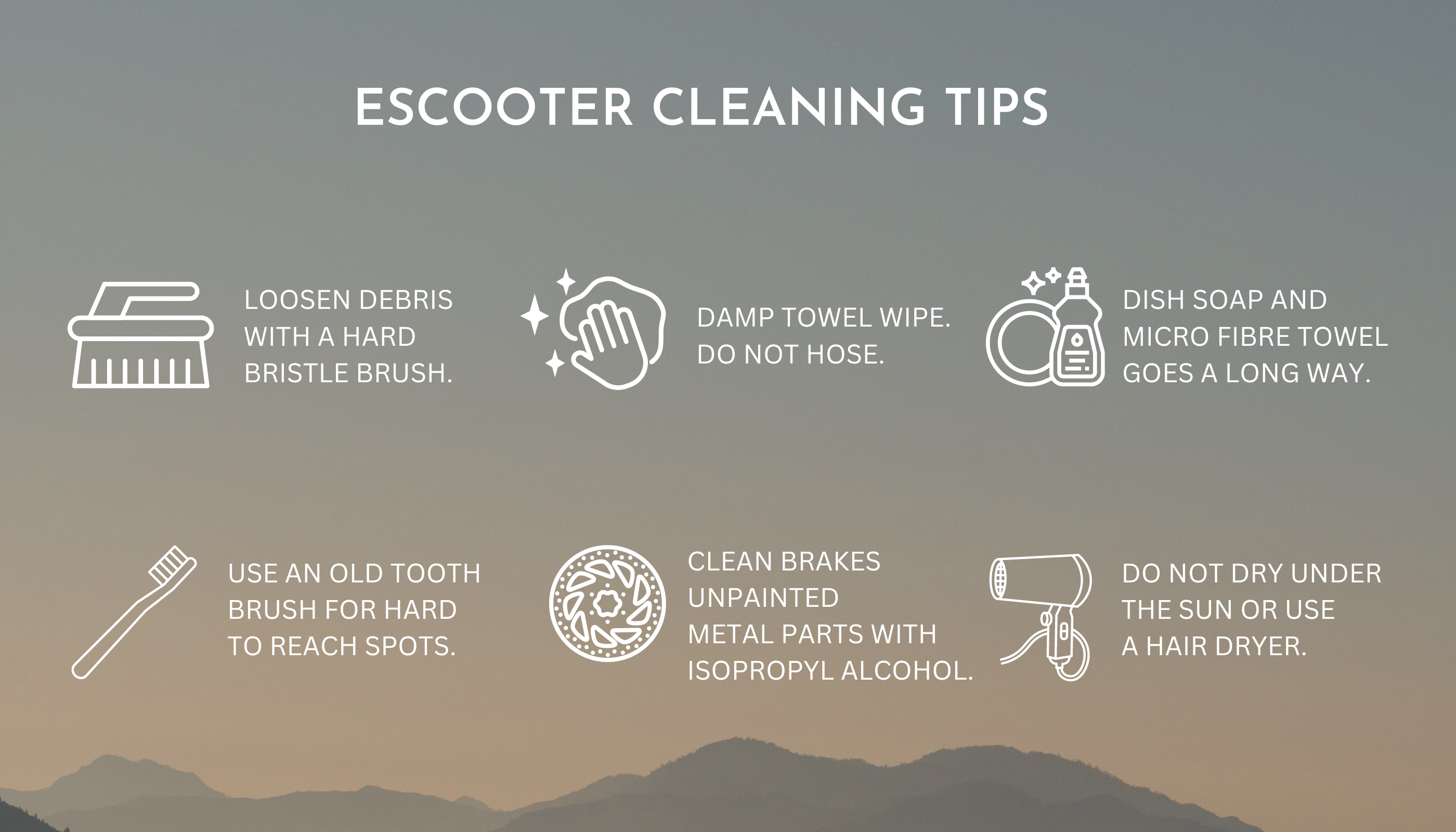 6 Top Tips on Cleaning Your Electric Scooter