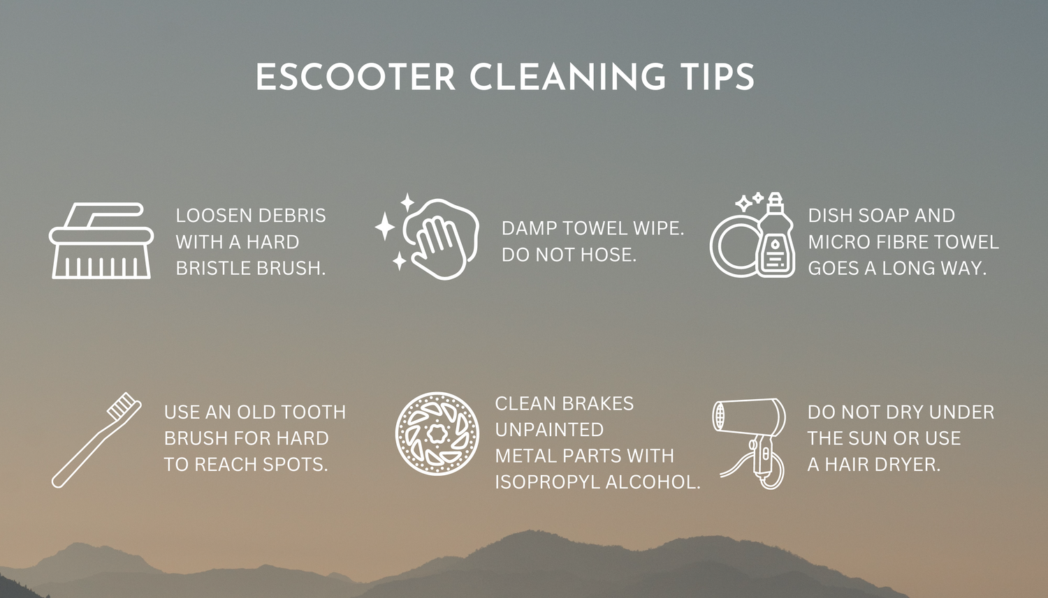 6 Top Tips on Cleaning Your Electric Scooter